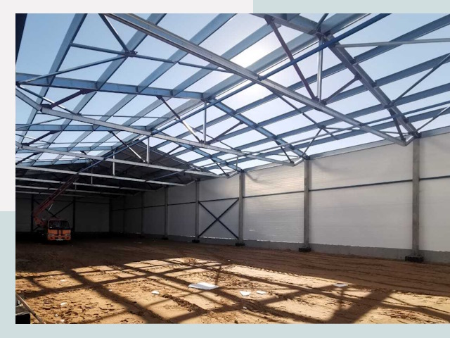 Строительство сенохранилищ в Богородицке