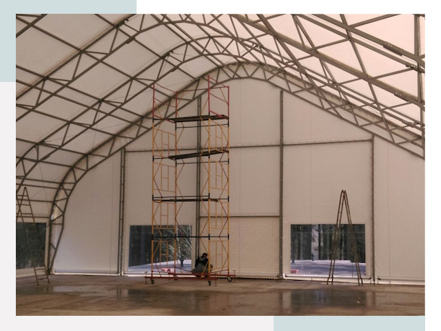 Шатровые ангары в Богородицке