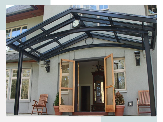 Козырьки металлические в Богородицке