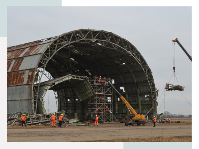 Демонтаж ангаров в Богородицке